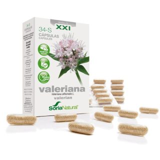 Soria Natural 34S Valeriana Liberacion Prolongada S.XXI 30 Cápsulas