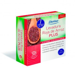 Dietisa Levadura de Arroz Rojo Plus 30 Comprimidos