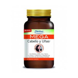 Dietisa Mega Cabello y Uñas 60 Cápsulas