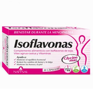 Natysal Isoflavonas con Vitaminas K2 y D3 30 Cápsulas
