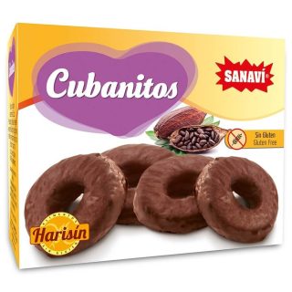 Sanavi Cubanitos Roscos Cubiertos de Cacao 150 Gramos