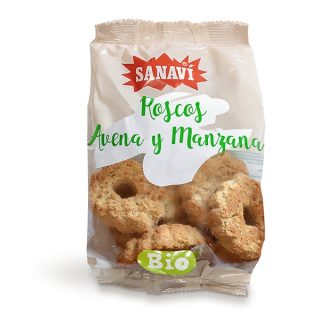 Sanavi Roscos de Avena y Manzana 150 Gramos