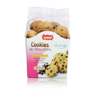 Sanavi Cookies de Chocolate Sin Azúcar 250 Gramos