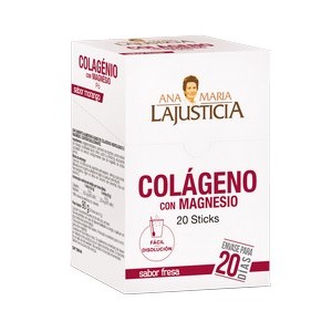 Ana María Lajusticia Colageno con Magnesio Sabor Fresa 20 sticks