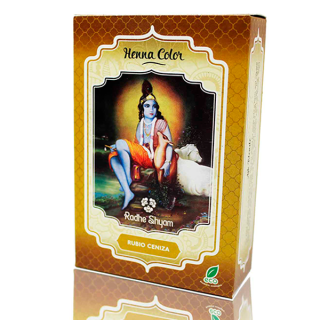 Radhe Shyam Henna Rubio Ceniza Polvo Eco 100 Gramos