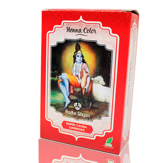 Radhe Shyam Henna Super Caoba Luminoso Polvo 100 Gramos