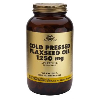 Solgar Aceite de Linaza 1250mg blanda 100 Cápsulas