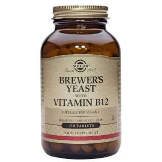 Solgar Levadura de Cerveza con Vitamina B12 250 Comprimidos