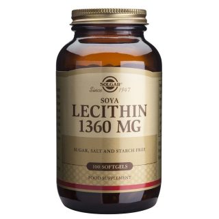 Solgar Lecitina deSoja 1360mg 100 Cápsulas