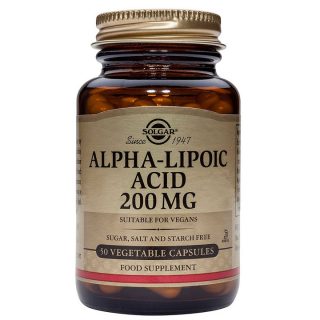 Solgar Acido Alfa Lipoico 200mg 50 Cápsulas