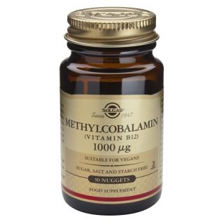 Solgar Metilcobalamina Vitamina B12 1000mg 30 Comprimidos
