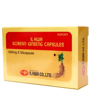 Tong-il Ginseng Coreano 500mg IL HWA 50 Cápsulas