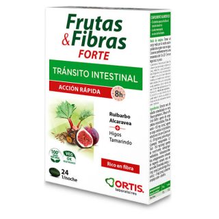 Ortis Frutas y Fibras Forte Transito Intestinal Accion Rapida 24 Comprimidos