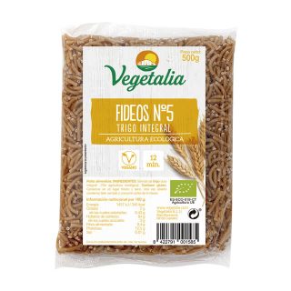 Vegetalia Fideos Integrales Nº 5 500 Gramos
