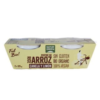 Natur Green Postre de Arroz con Canela y Limon 2×125 Gramos