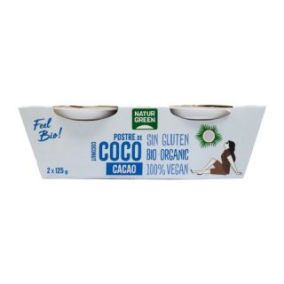 Natur Green Postre Coco Cacao 2×125 Gramos