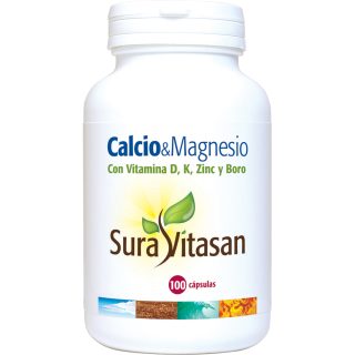 Sura Vitasan Calcio con Magnesio y Vitaminas D-K-Zinc y Boro 100 Comprimidos