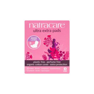 Natracare Compresa Ultra Extra Larga Alas Plegada 8 Compresas