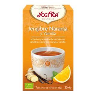 Yogi Tea Infusion Jengibre Naranja y Vainilla 17 u