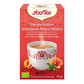 Yogi Tea Infusion Energia Positiva Arandanos Rojos Hibisco 17 Infusiones