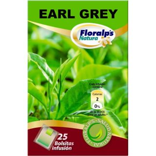 Floralp’S Natura Te Negro Earl Grey Con Aroma De Bergamota 25 Filtros