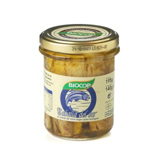 Biocop Filetes de Caballa en Aceite de Oliva 195 Gramos