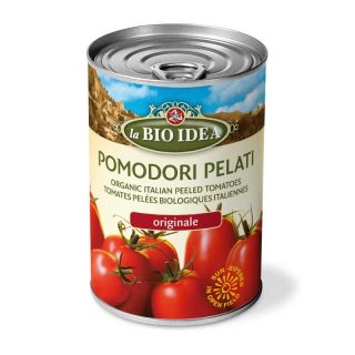 Bio Idea Tomate Entero Pelado en Lata 400 Gramos