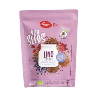 Granero Integral Lino Molido Trigo Sarraceno Frambuesa Arandanos 200 Gramos