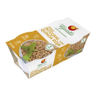 Vegetalia Vasitos Arroz Integral con Quinoa Roja 2×125 Gramos