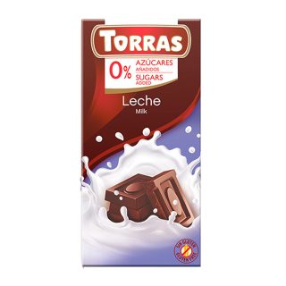 Torras Chocolate Leche Maltitol Sin Azúcar 75 Gramos