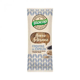 Biocop Snack de Espelta Pipas Girasol y Sesamo Negro 75 Gramos