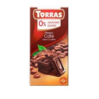 Torras Chocolate Negro con Cafe 75 Gramos