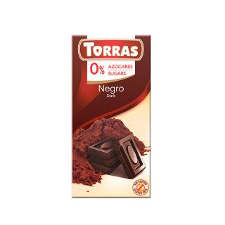 Torras Chocolate Negro 0% Azúcares 75 Gramos