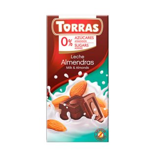 Torras Chocolate con Leche y Almendras 75 Gramos