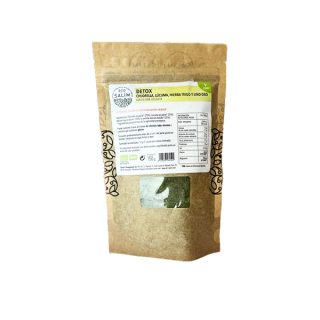Eco-salim Detox Chlorella, Lucuma, Hierba Trigo, Lino Oro Eco 150 Gramos