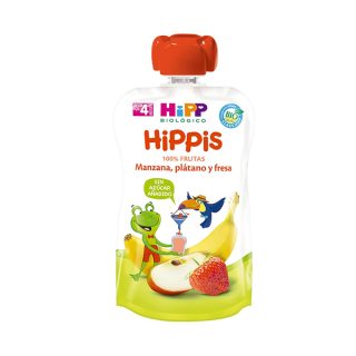 Hipp Bebible Manzana, Platano y Fresa 100 Gramos