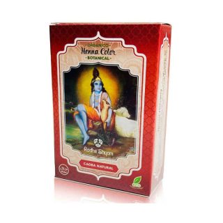 Radhe Shyam Henna Botanicals Caoba Natural Eco 100g Radh 100 Gramos