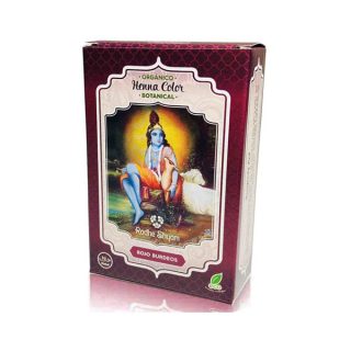 Radhe Shyam Henna Botanical Rojo Burdeos Eco 100 Gramos