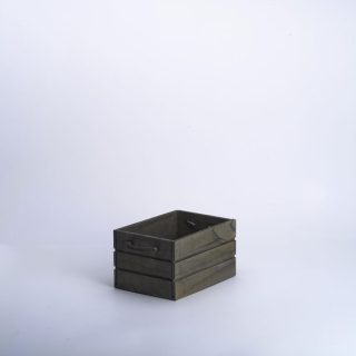 Caja De Madera 21x15x11 Cuerda Gris