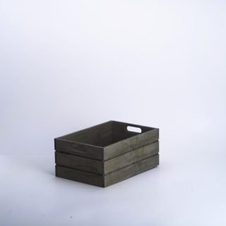 Caja De Madera 28x18x12 Gris