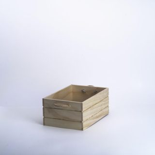 Caja De Madera Cuerda 28x18x12