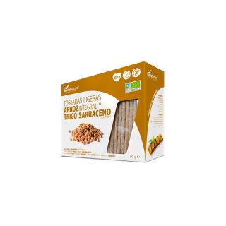 Soria Natural Tostadas Ligeras de Arroz Integral y Trigo Sarraceno 90 Gramos