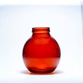 Damajuana Boca Ancha Ambar Oscuro