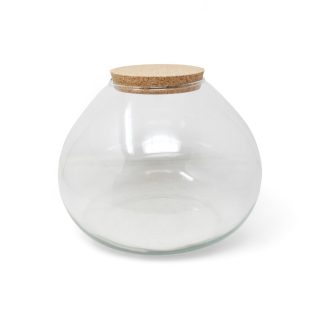 Terrarium iside Ø25 altura 20 cm tapón corcho