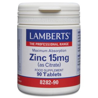 Lamberts Zinc Citrato 15MG 90 Cápsulas