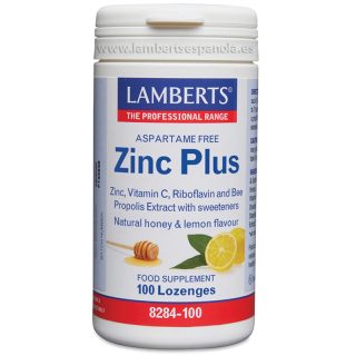 Lamberts Zinc Plus Masticables 100 Pastillas