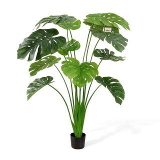 Planta artificial monstera costilla de adán decorativa realista 130cm