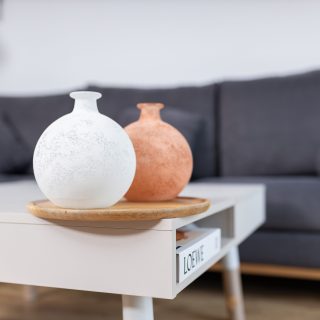 Jarrón Miseno Blanco Elegancia Clásica