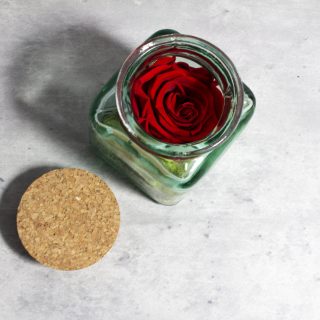 Portavelas Con Rosa Eterna