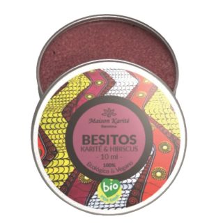 Bálsamo Labial Besitos de Karité e Hibiscus con Color